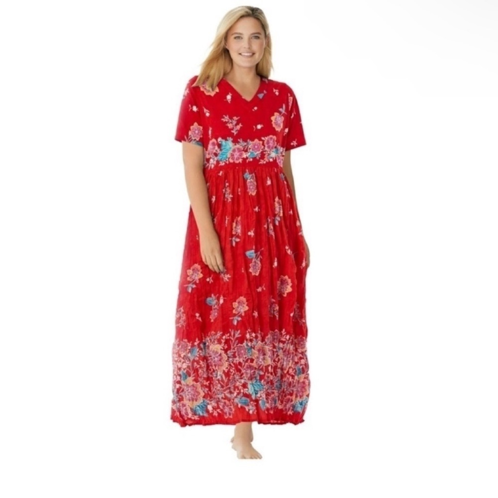 Floral Maxi Dress Only Necessities Women's Plus Size
RED DRESS 18/20 LARGE